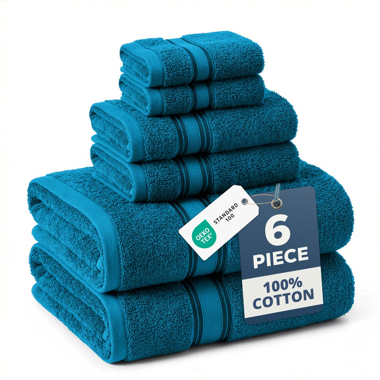 Zero Twist Cotton Bath Towel Set Quick Dry Ultra Absorbent Soft Towels