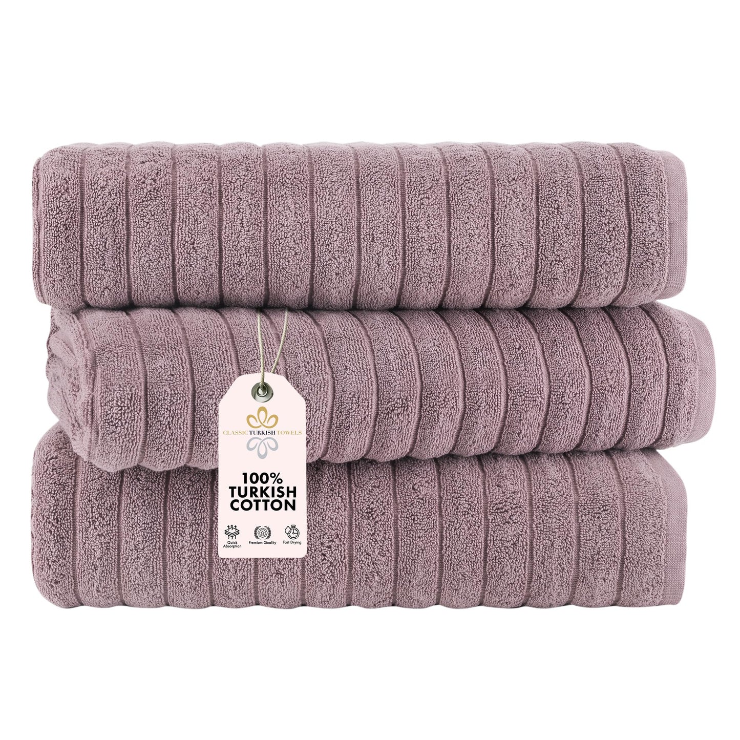 Turkish Cotton Luxury Towel Set Ultra Absorbent Spa Bath Towels