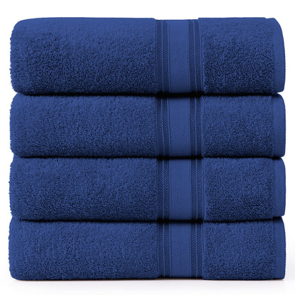 Zero Twist Cotton Bath Towel Set Quick Dry Ultra Absorbent Soft Towels