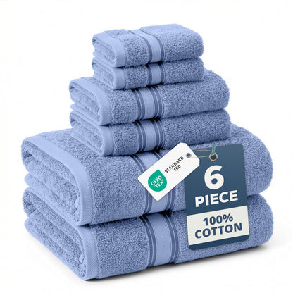Zero Twist Cotton Bath Towel Set Quick Dry Ultra Absorbent Soft Towels