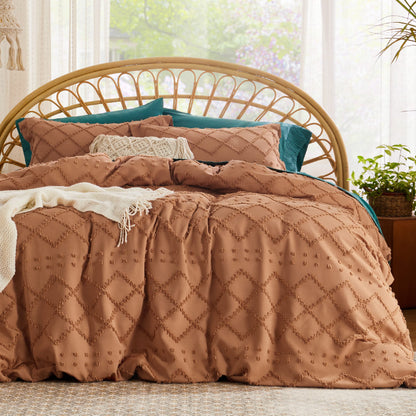 Boho Duvet Cover Soft Breathable All Season Bedding Machine Washable