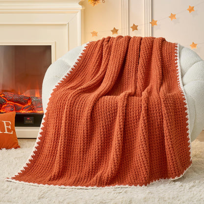 Waffle Throw Blanket Ultra Soft Lightweight Couch Bed Sofa Blanket