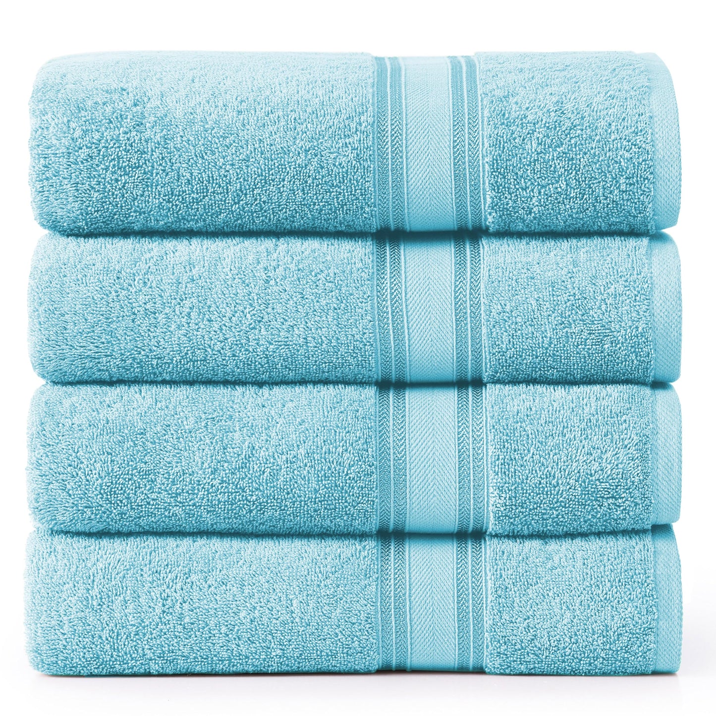 Zero Twist Cotton Bath Towel Set Quick Dry Ultra Absorbent Soft Towels