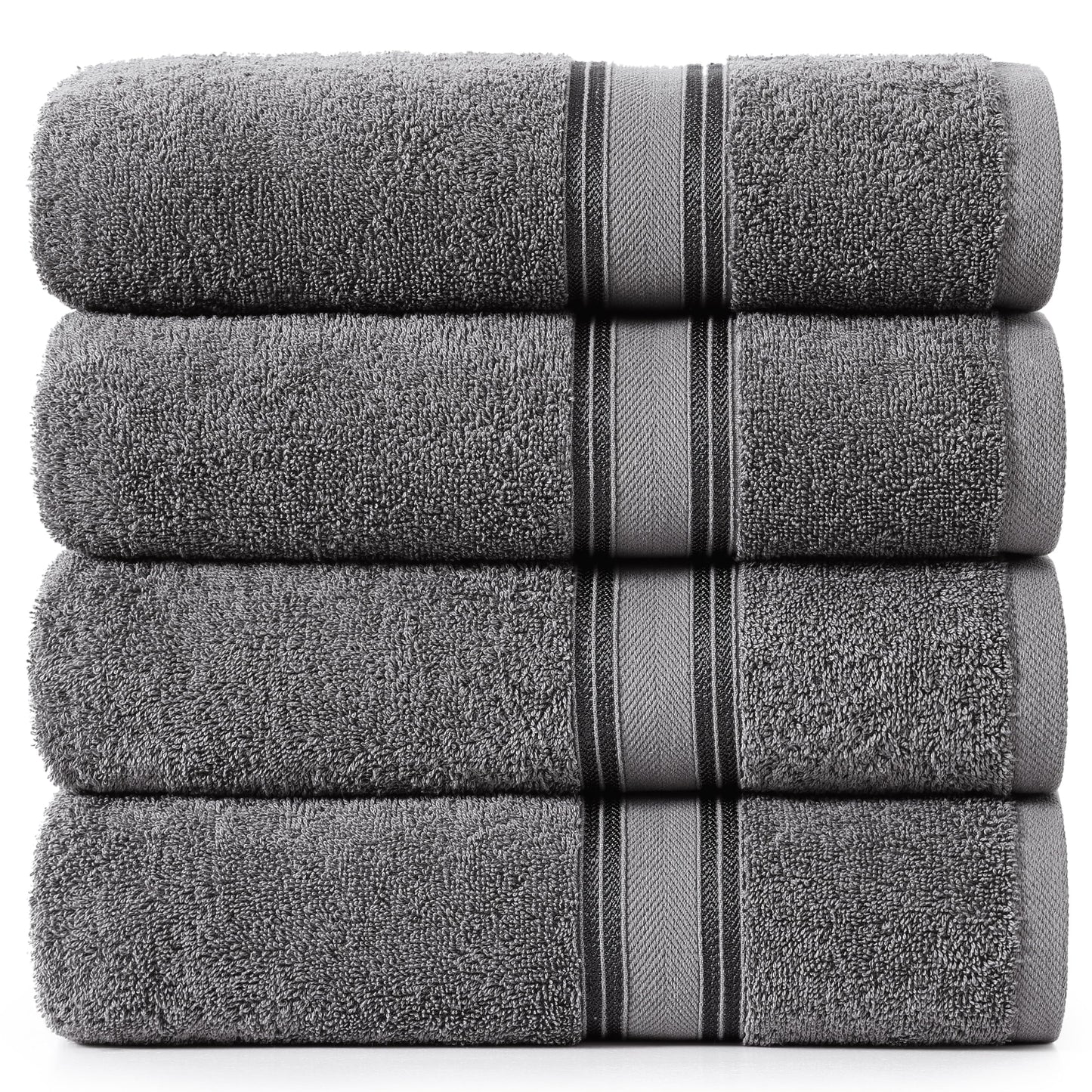 Zero Twist Cotton Bath Towel Set Quick Dry Ultra Absorbent Soft Towels
