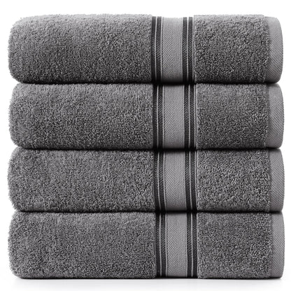 Zero Twist Cotton Bath Towel Set Quick Dry Ultra Absorbent Soft Towels