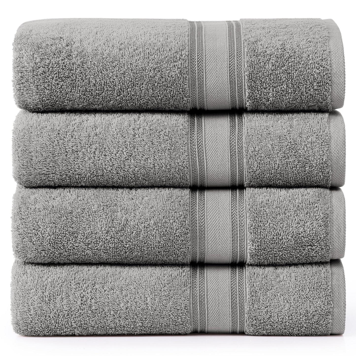 Zero Twist Cotton Bath Towel Set Quick Dry Ultra Absorbent Soft Towels