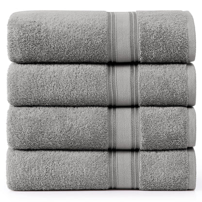 Zero Twist Cotton Bath Towel Set Quick Dry Ultra Absorbent Soft Towels