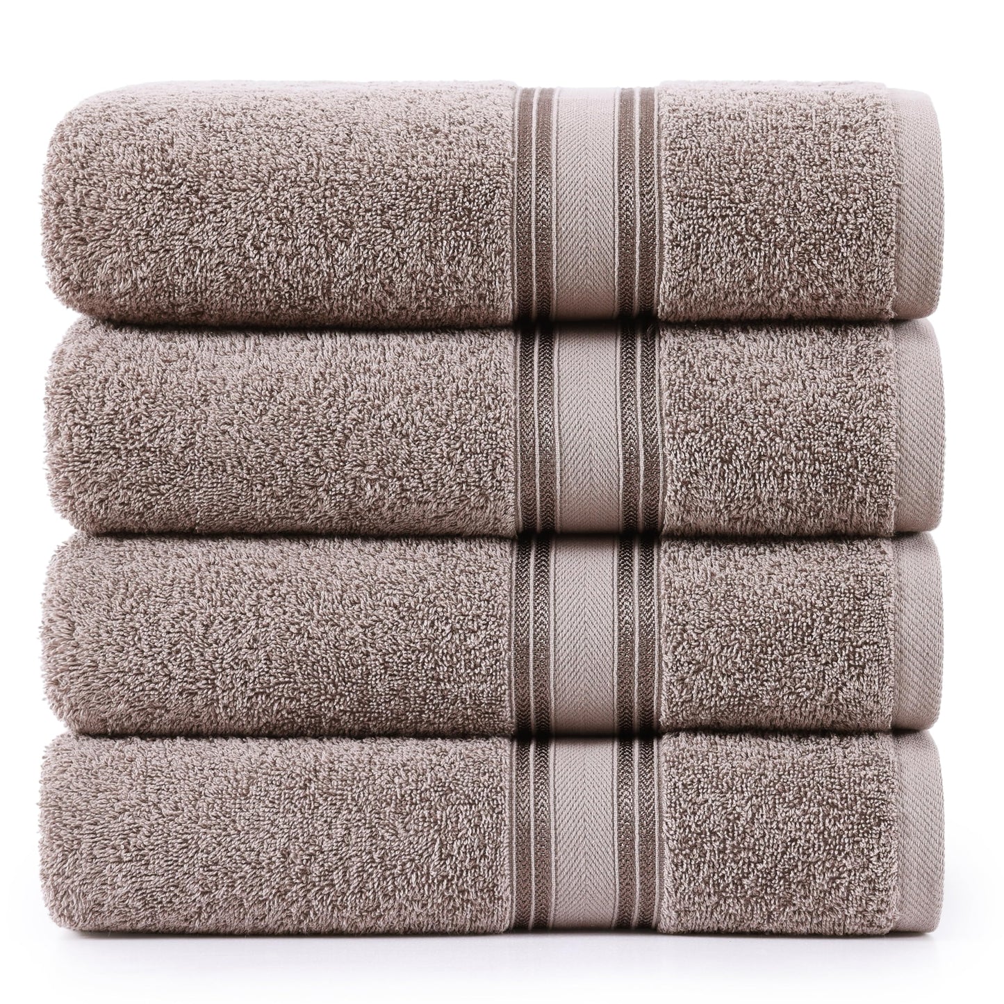 Zero Twist Cotton Bath Towel Set Quick Dry Ultra Absorbent Soft Towels