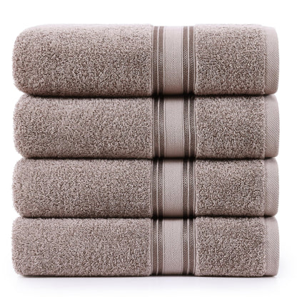 Zero Twist Cotton Bath Towel Set Quick Dry Ultra Absorbent Soft Towels
