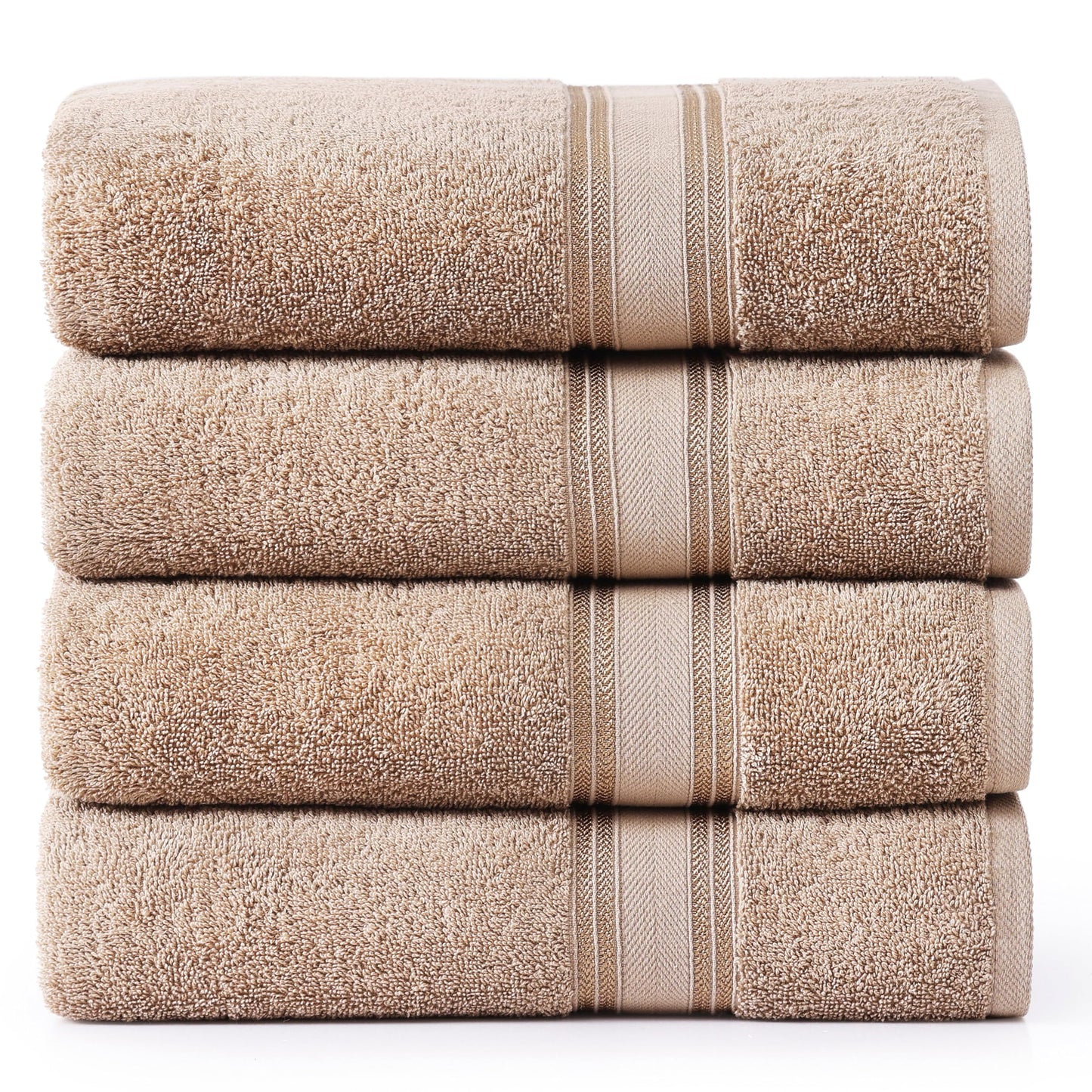 Zero Twist Cotton Bath Towel Set Quick Dry Ultra Absorbent Soft Towels