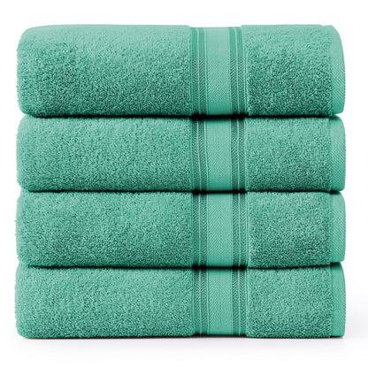 Zero Twist Cotton Bath Towel Set Quick Dry Ultra Absorbent Soft Towels